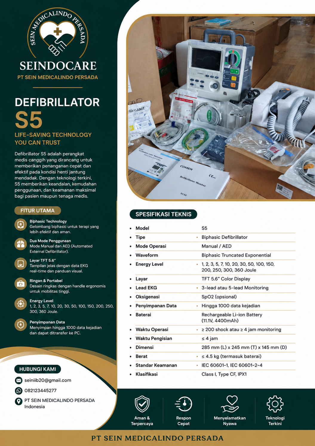 Defibrilator Comen S5