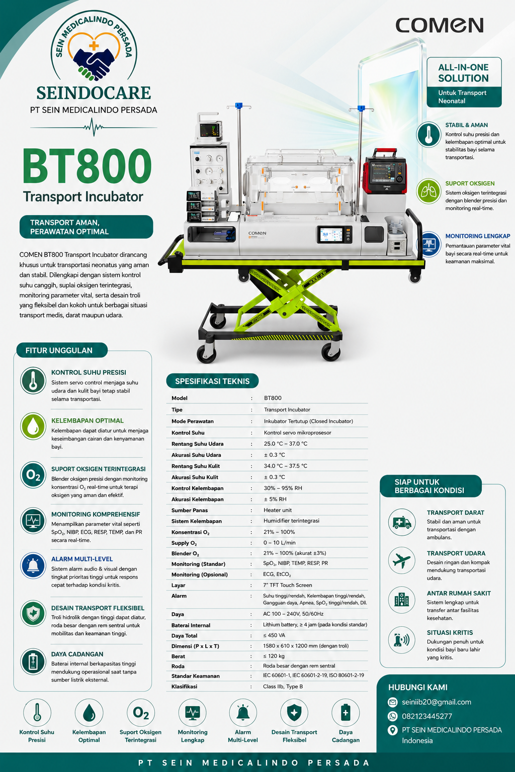 Transport Inkubator BT800