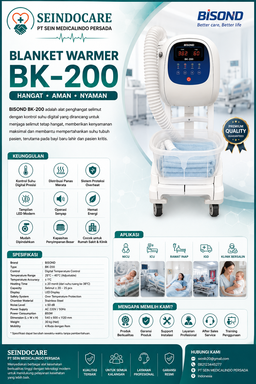 BLANKET WARMER BISON  BK-200